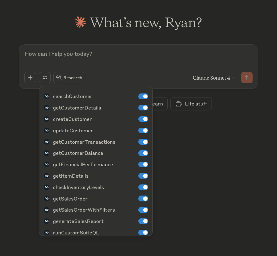 NetSuite AI Connector Service - Claude Pro - AI - Tool and AI Prompts
